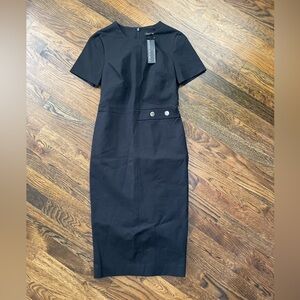 Banana Republic Black Midi Dress